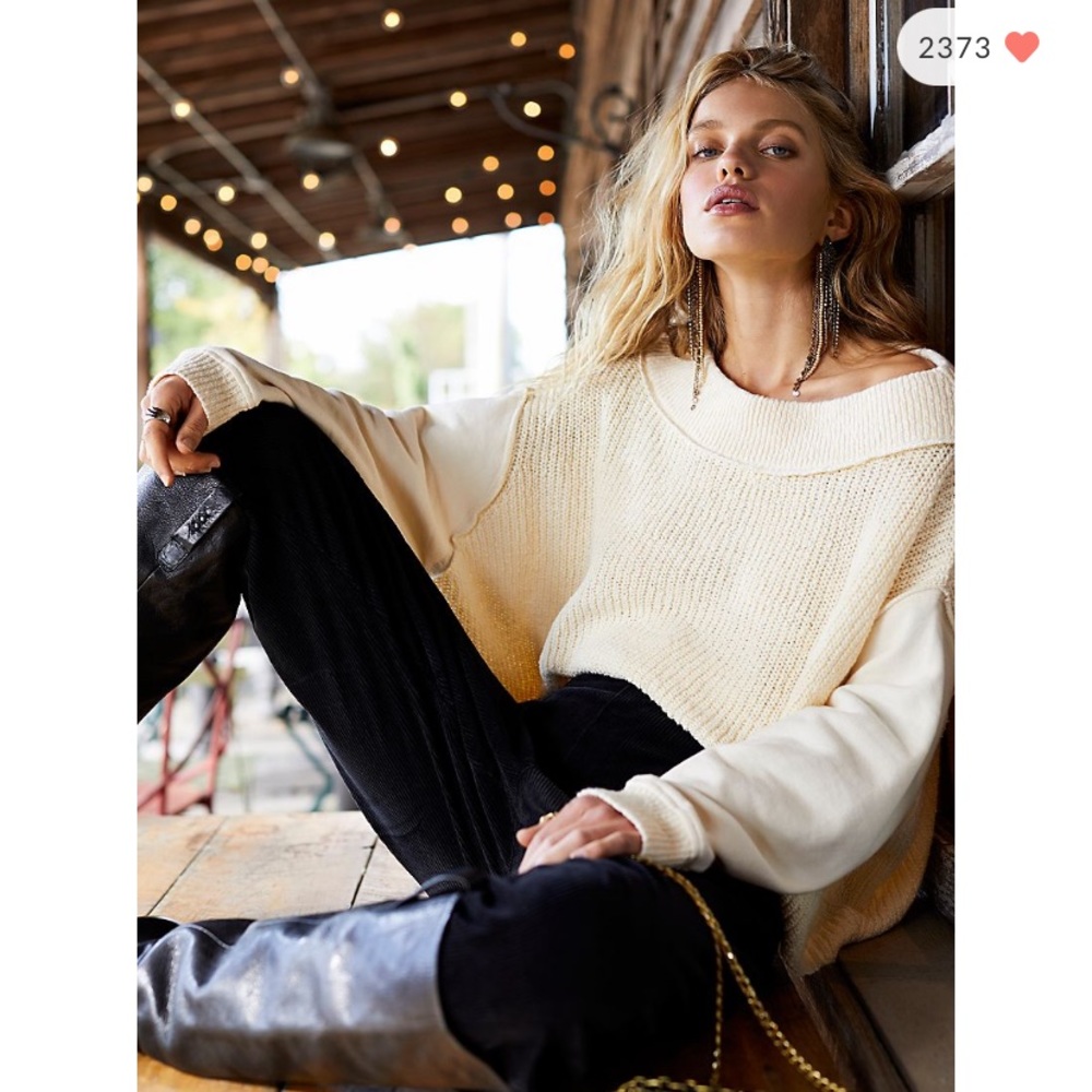FREE PEOPLE NEVER LEAVING PULLOVER